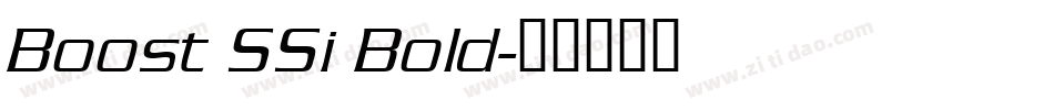 Boost SSi Bold字体转换